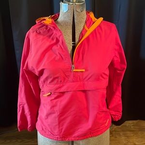 L.L. Bean women’s hooded nylon zip up lightweight jacket, size medium